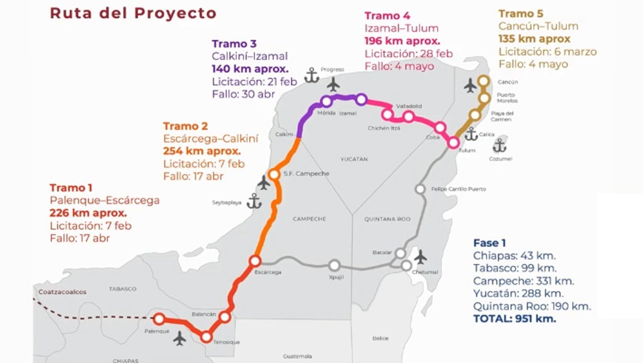 Testing of Mexico’s $7.4bn Mayan train line to start in August ...